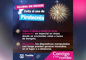 Brinda Ayuntamiento de Puebla recomendaciones para fiestas de fin de año