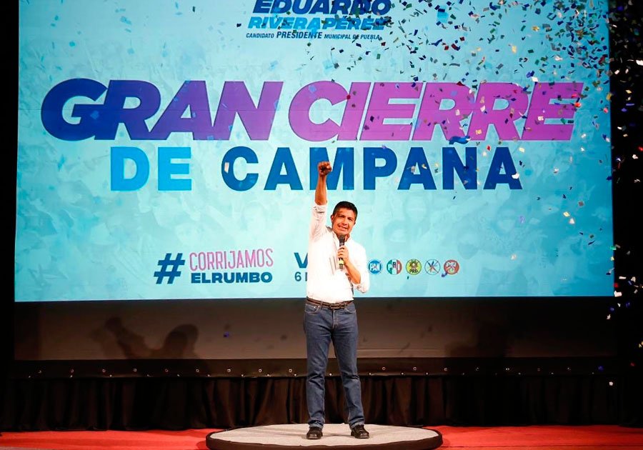Vienen nuevos y mejores tiempos para Puebla: Eduardo Rivera Pérez