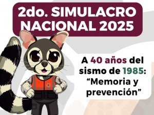 Invita Gobierno de la Ciudad a prepararse para el 2do. Simulacro Nacional 2025