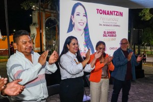 Destaca Tonantzin Fern&aacute;ndez  apoyo y obra p&uacute;blica en juntas auxiliares