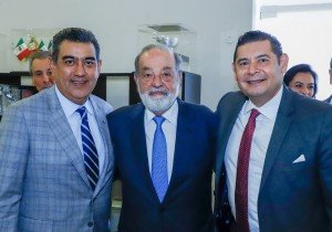 Se reúnen Armenta y Sergio Salomón con Carlos Slim