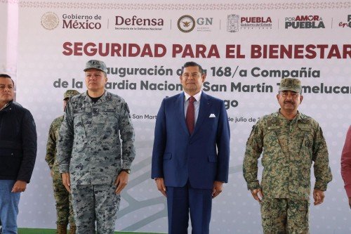 Compañía de la Guardia Nacional en Texmelucan: seguridad y coordinación en Puebla