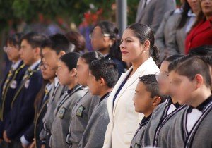 Encabeza Lupita Cuautle la primera ceremonia cívica del Ayuntamiento de San Andrés Cholula