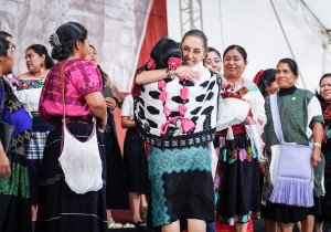 Claudia Sheinbaum encabezó una asamblea informativa en San Cristóbal de las Casas