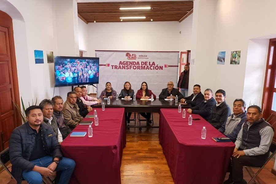 Tonantzin Fern&aacute;ndez fortalece obra p&uacute;blica y gobernabilidad en San Pedro Cholula