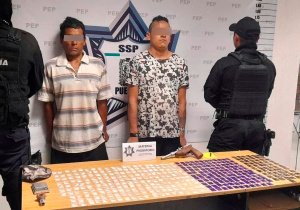 Captura Policía Estatal a dos presuntos distribuidores de droga