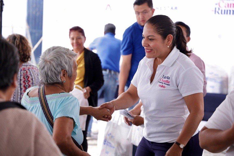 Avanza Lupita Cuautle con la cuarta entrega de apoyos alimentarios