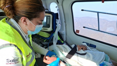Ambulancia aérea desde Chiautla de Tapia permite atención oportuna a joven embarazada