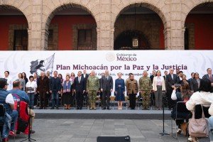 Sheinbaum presenta 12 ejes del Plan Michoacán por la Paz y Justicia