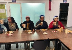 Realizan SMDIF la cena navideña en Dormitorio Municipal