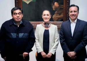Se reúne Claudia Sheinbaum con Barbosa y Cuitláhuac