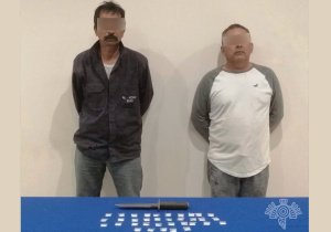 Policía Estatal detiene a dos presuntos narcomenudistas