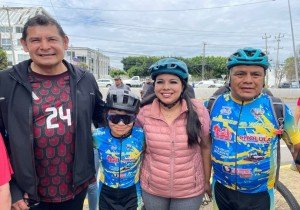 Tonantzin Fernández participa con el gobernador Alejandro  Armenta y alcaldes en el 10° aniversario de la Vía Recreativa