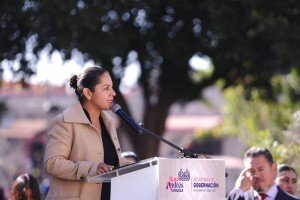 Encabeza Lupita Cuautle conmemoraci&oacute;n del D&iacute;a de la Bandera en San Andr&eacute;s Cholula
