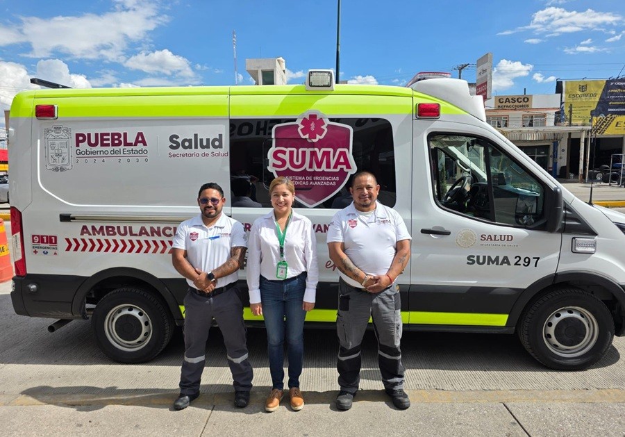 Texmelucan refuerza atenci&oacute;n de emergencias con nueva ambulancia