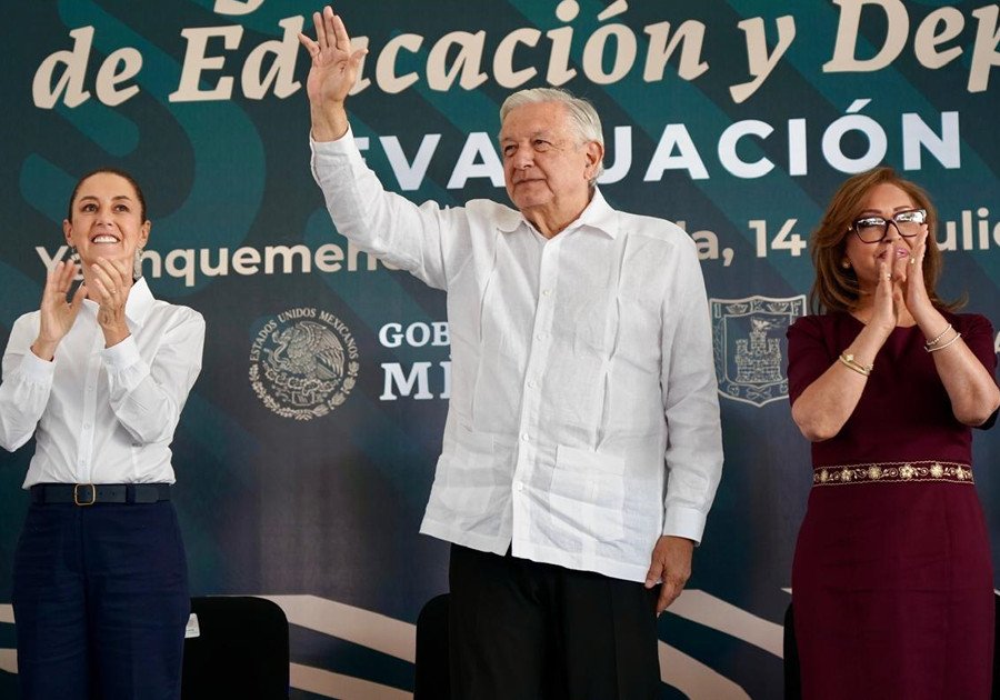 Me voy contento porque Claudia Sheinbaum contará con el apoyo de todo el pueblo: AMLO