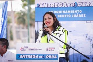 Avanza Lupita Cuautle en la modernizaci&oacute;n de vialidades, ahora en San Bernardino Tlaxcalancingo