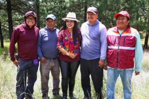 Con el respaldo del Gobierno del Estado, Tonantzin Fernández encabeza jornada de reforestación en el Cerro Zapotecas