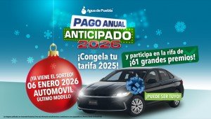 Tarifa congelada del Agua 2025 para todo el 2026 y 8 boletos para ganar un auto