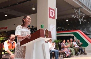 Sheinbaum inaugura Tren Felipe &Aacute;ngeles Buenavista-AIFA y afirma cumplimos con el pueblo
