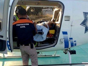 Con ambulancia aérea se prioriza atención especializada a paciente con neumonía