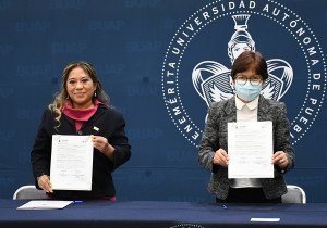 Encabeza la Rectora María Lilia Cedillo Ramírez convenio de colaboración entre la BUAP y la USEP