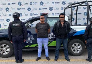 Detiene Policía Municipal a 3 sujetos por robo a Ruta 45A