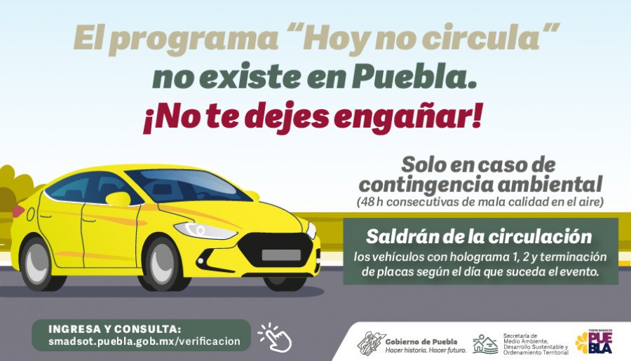 En Puebla no existe el Hoy No Circula