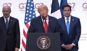 Donald Trump asegura en G7 que c&aacute;rteles dominan actualmente M&eacute;xico