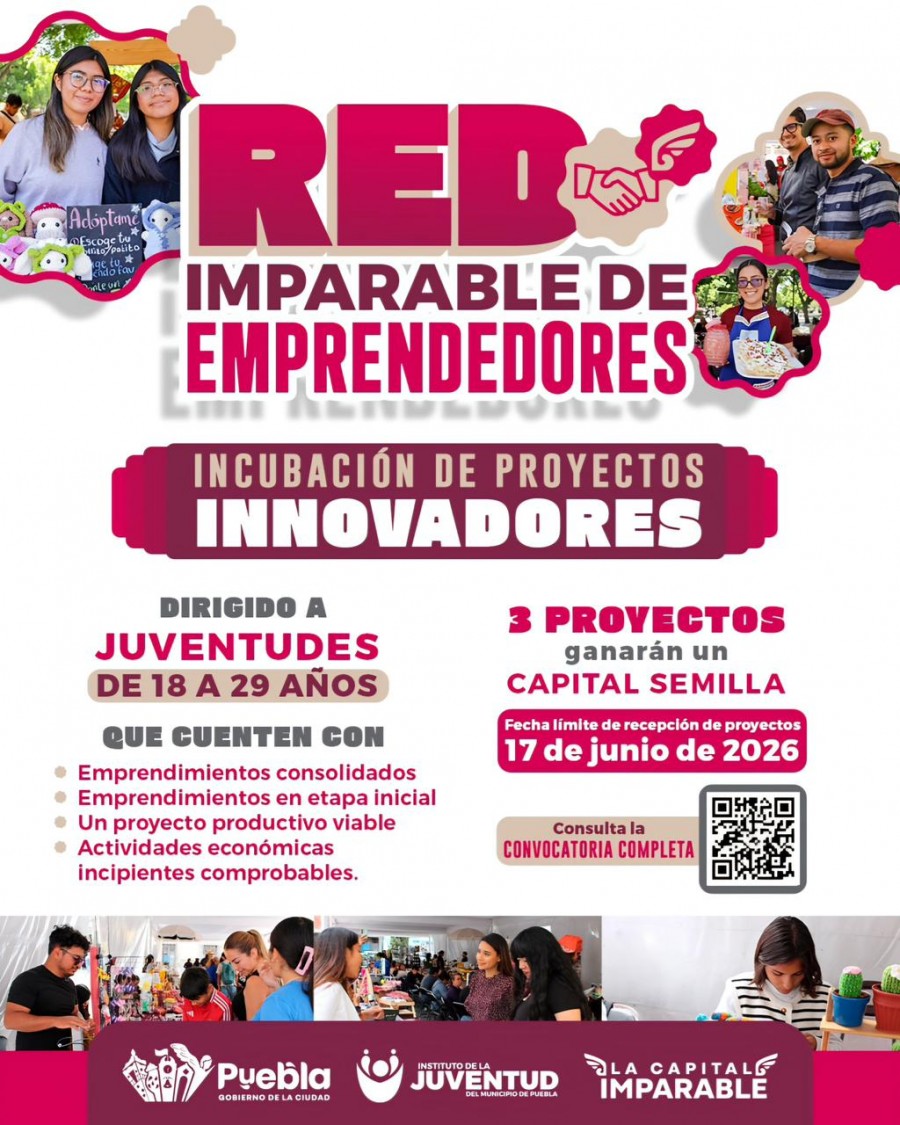 Impulsa Gobierno de Pepe Chedraui capacitación y financiamiento para juventudes poblanas