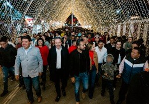 Deslumbra inauguración de la Villa Navideña Huejotzingo 2024 con actividades y tradición