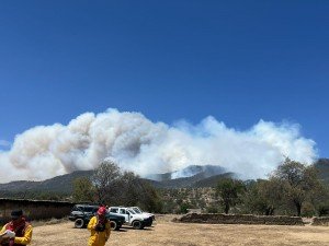 Continúa gobierno de Puebla trabajos de combate de incendios forestales