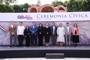 Conmemoran en San Andr&eacute;s Cholula la Batalla de Puebla y reconocen labor de madres servidoras p&uacute;blicas