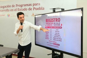 Anuncia Rodrigo Abdala instalación de 247 módulos para registro a pensiones en Puebla