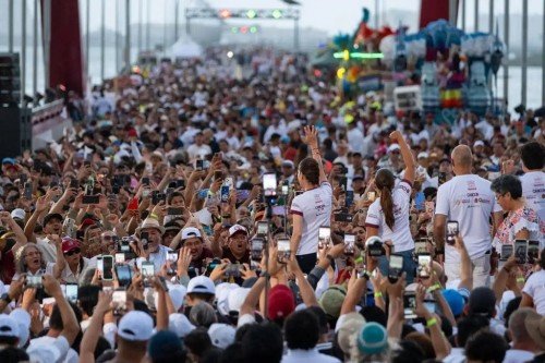 Sheinbaum inaugura puente Nichupt&eacute; en Canc&uacute;n; destaca honestidad y amor al pueblo