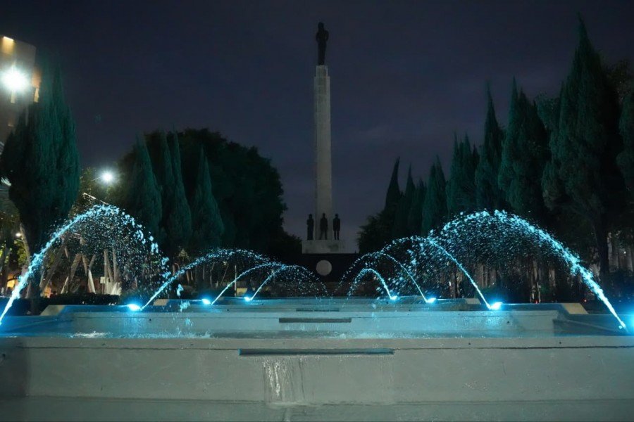 Espacios funcionales con inauguración del mantenimiento de la fuente Hermanos Serdán