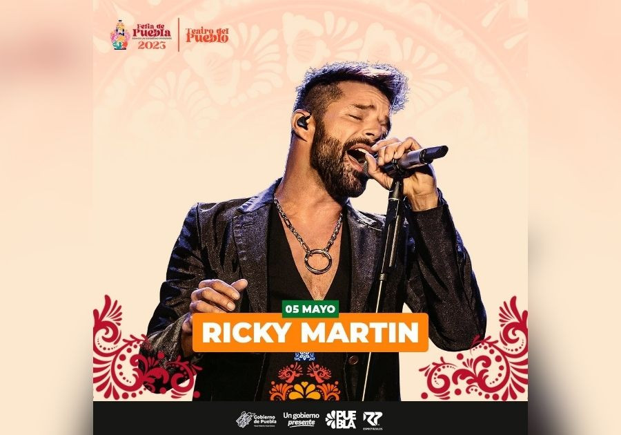 Manda mensaje Ricky Martin a sus seguidores de Puebla