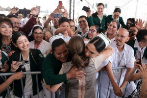Claudia Sheinbaum inaugura primera etapa del Hospital General Regional no. 23 del IMSS en Ensenada;
