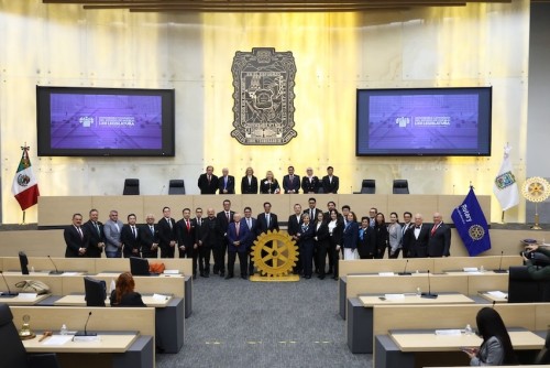 En la sede del Congreso del Estado se conmemor&oacute; el 121 aniversario de Rotary International