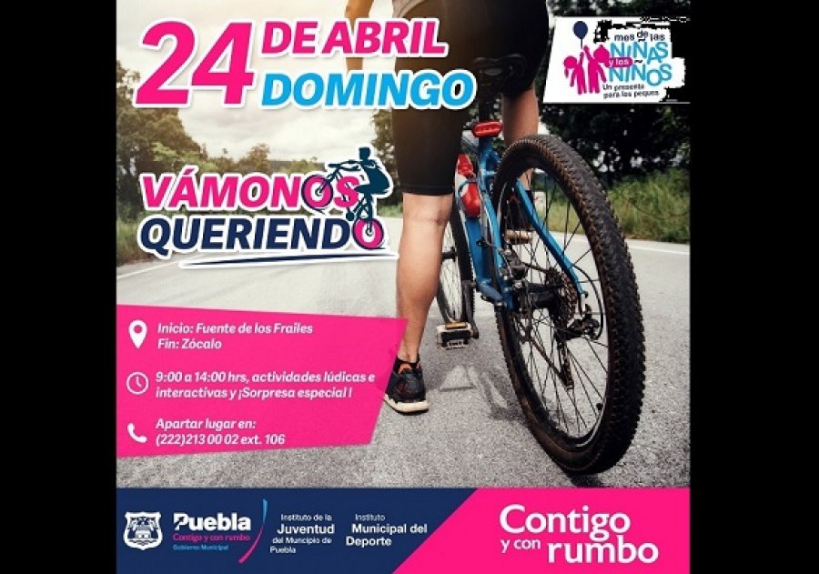 Ayuntamiento de Puebla invita a vivir el Gran Paseo, edición especial para niñas y niños