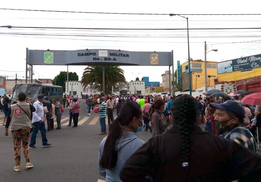 Sustituyen punto de vacunación de la rampa de la XXV Zona Militar