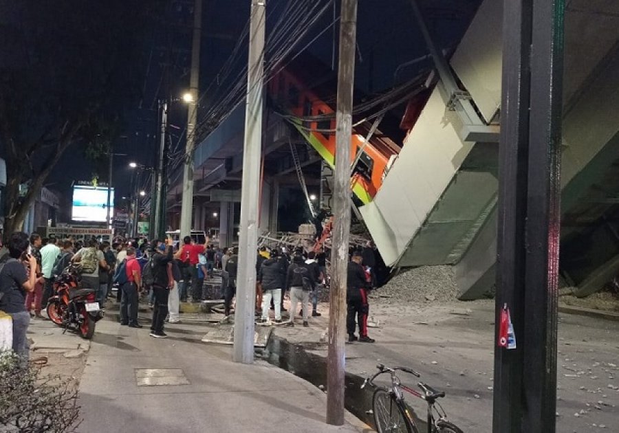 Deja 20 muertos desplome de L&iacute;nea 12 del Metro en CdMx
