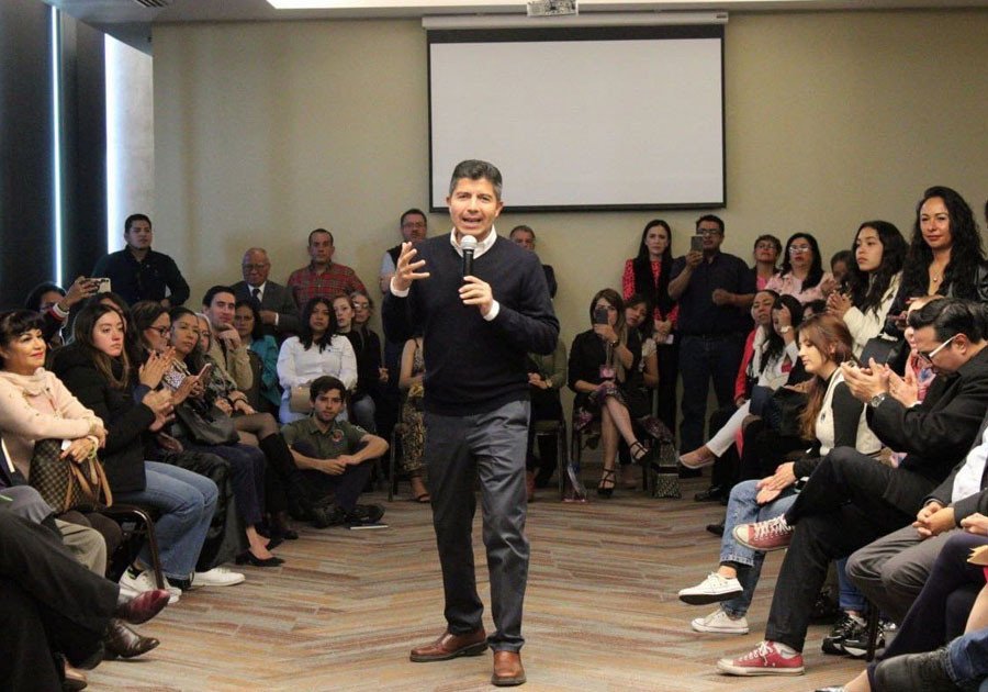 Eduardo Rivera Pérez, candidato de la alianza Mejor Rumbo para Puebla, confía en vencer a Morena