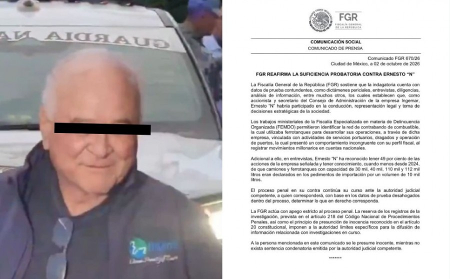 FGR reafirma que tiene pruebas contra Ernesto Ruffo Appel por huachicol fiscal