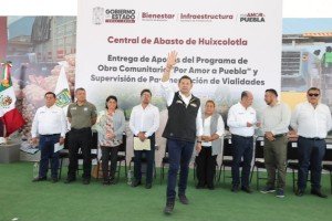 Gobierno Estatal impulsa obra comunitaria y moderniza central de abasto Huixcolotla