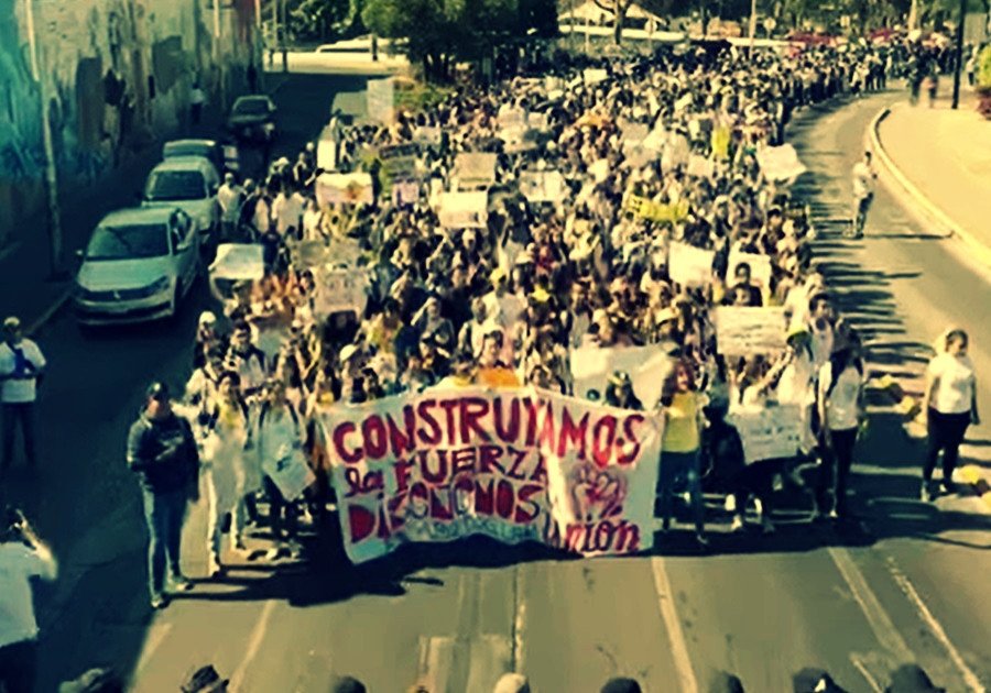 La megamarcha estudiantil, a 4 años