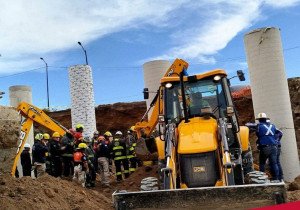 Mueren 2 trabajadores en obras del distribuidor vial Atlixcáyotl