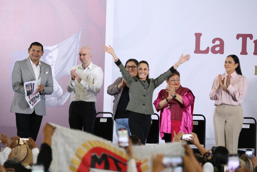 Puebla, entre los 10 estados con mayor convocatoria durante los informes de Claudia Sheinbaum
