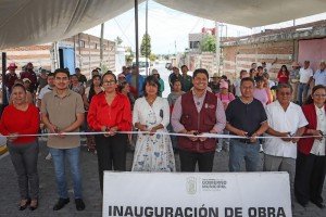 Entrega Omar Mu&ntilde;oz obra integral en San Lorenzo Almecatla