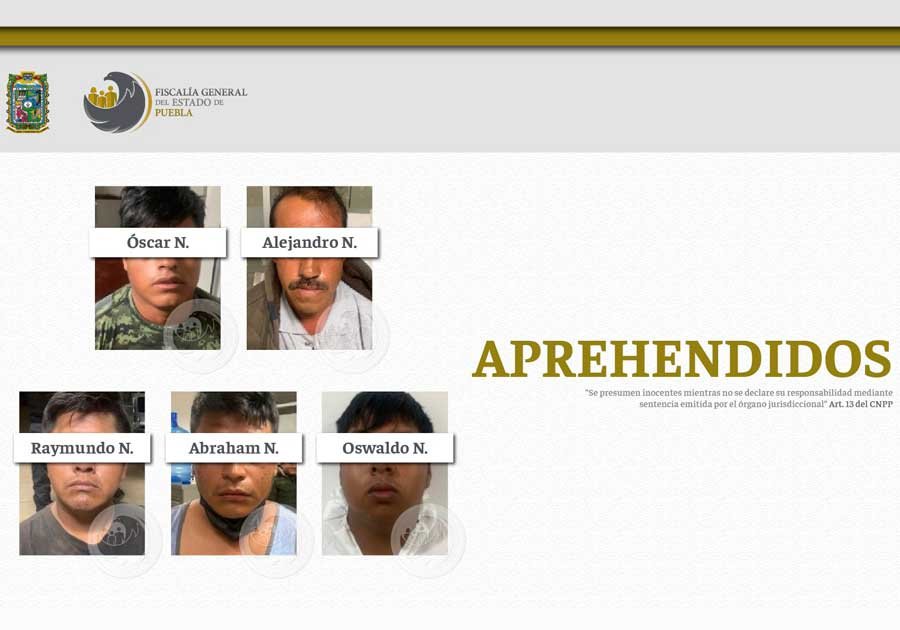 Fiscalía Puebla detiene a cinco personas por el linchamiento en Huauchinango